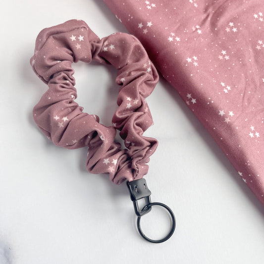 Merlot Stars Scrunchie Keychain