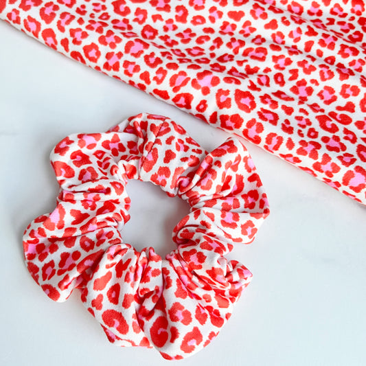 Burning Love Leopard Scrunchie