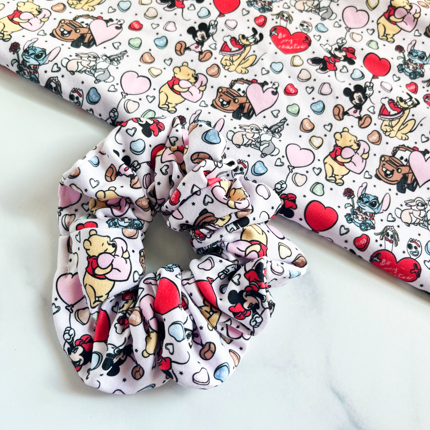 Valentine Characters Scrunchie