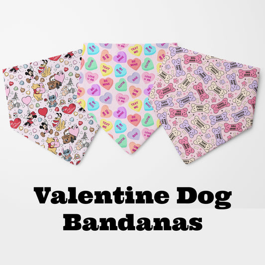 Valentine Scrunchie Dog Bandana