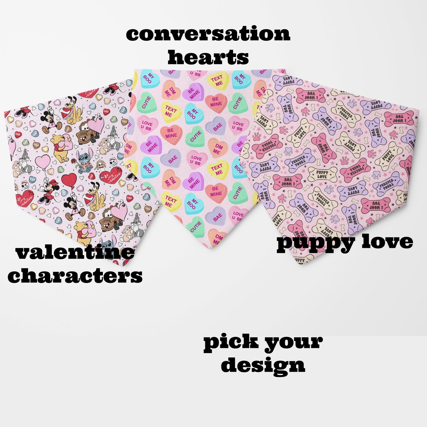 Valentine Scrunchie Dog Bandana