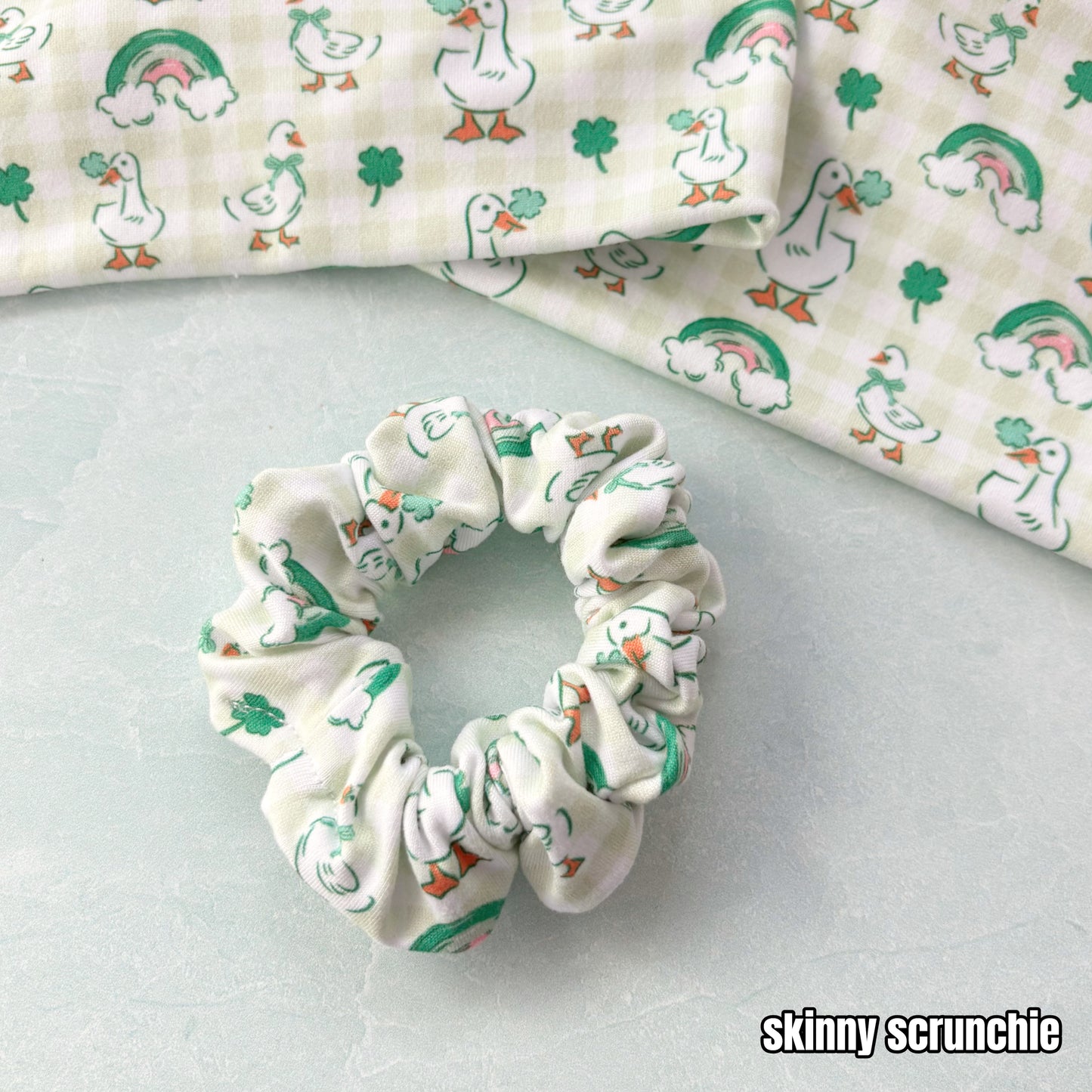 Green Goosey Scrunchie (Skinny)