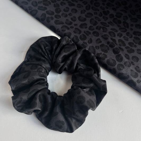 Midnight Cheetah Scrunchie