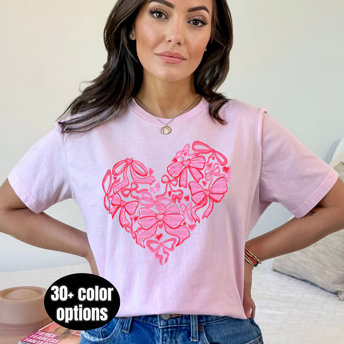 Heart Bows  (tshirt/hoodie/sweatshirt/longsleeve)