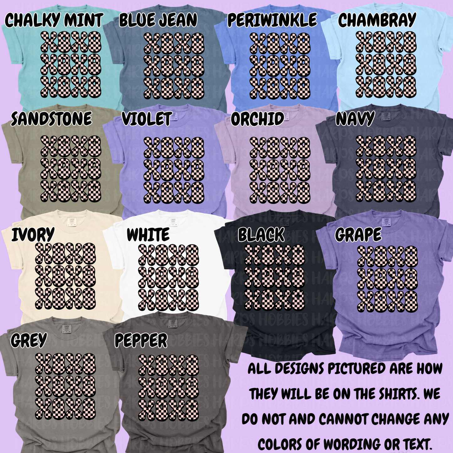 Checkered XOXO (tshirt/hoodie/sweatshirt/longsleeve)