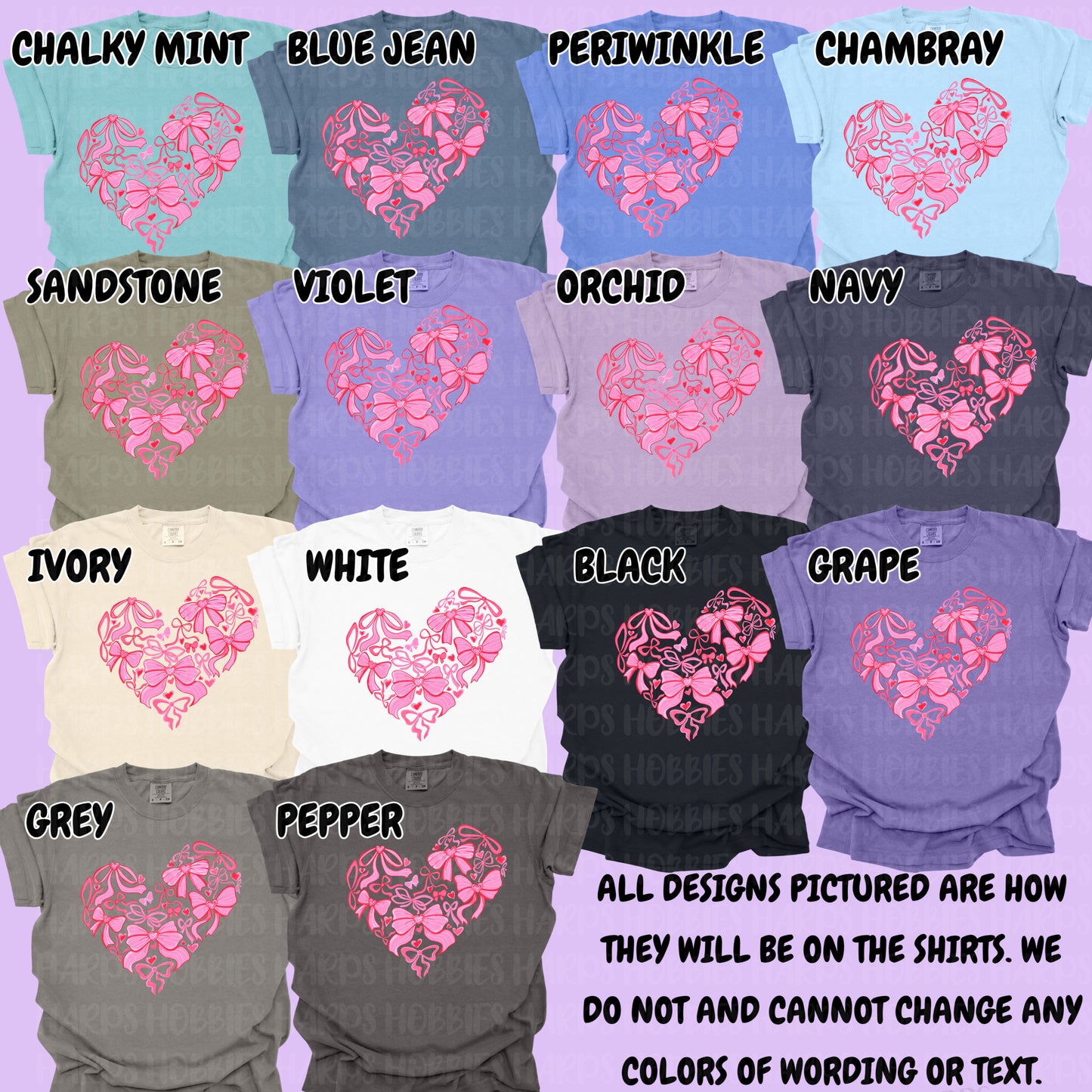 Heart Bows  (tshirt/hoodie/sweatshirt/longsleeve)