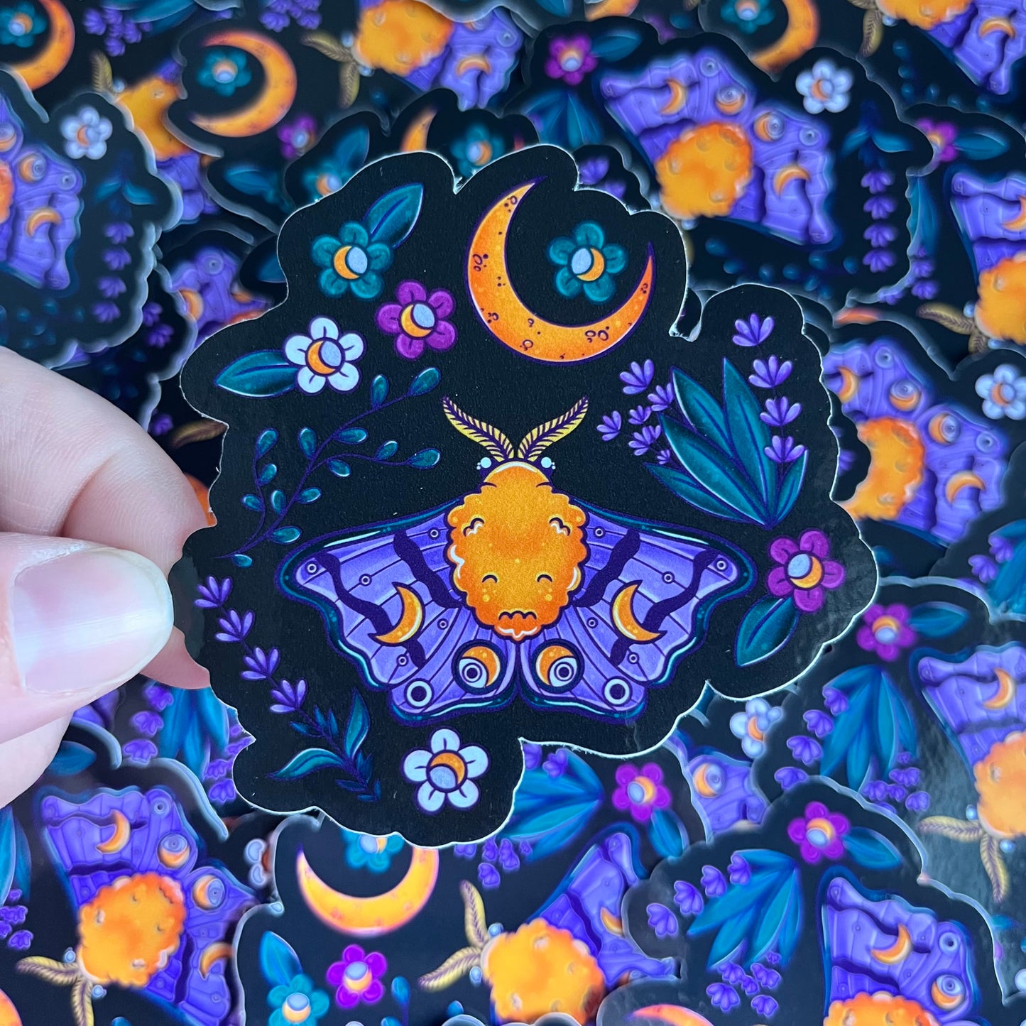 Mystical Moth Sticker (waterproof)